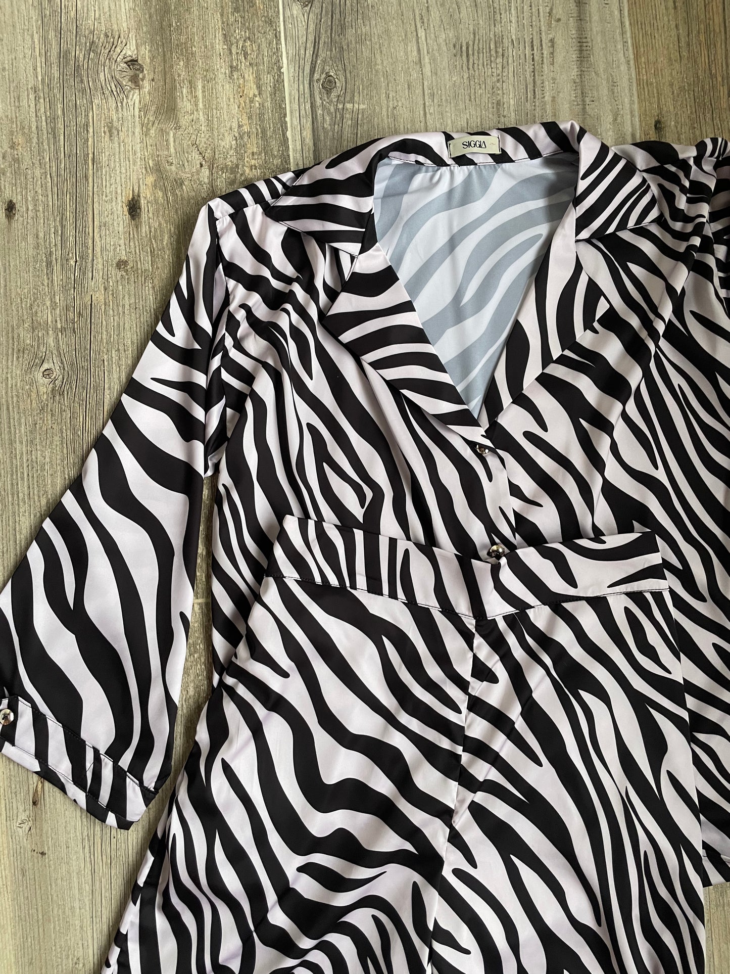 Blusa Animal Print B&W